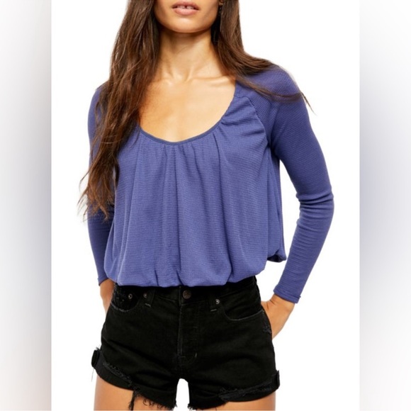 NWT Free People Bondi Thermal Long-Sleeve Top - Picture 2 of 13